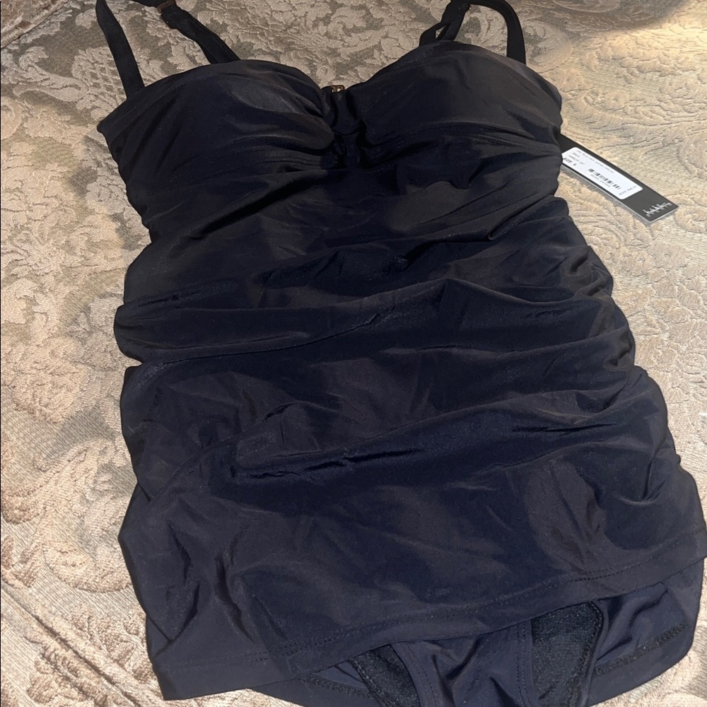 Elegant Black Swim Dress
